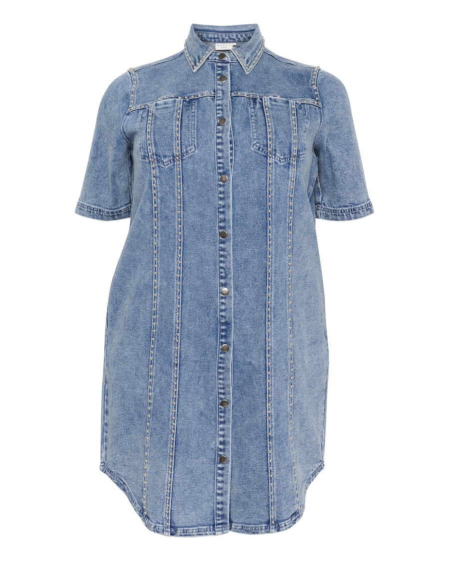 Платье-рубашка KAFFE CURVE Darina, Blue Denim
Платье-рубашка KAFFE CURVE Darina, Blue Denim