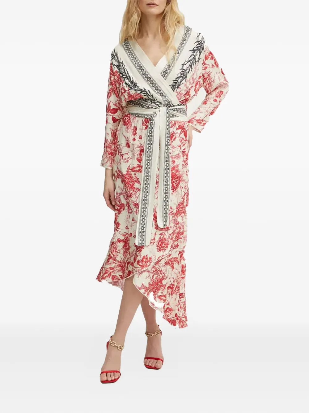 Платье с запахом и цветочным принтом SIMONA CORSELLINI, нейтральный
Платье с запахом и цветочным принтом SIMONA CORSELLINI, нейтральный