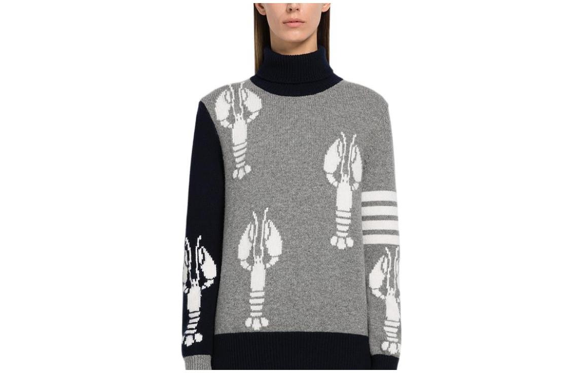 THOM BROWNE FW22 Вязаный свитер женский светло-серый
THOM BROWNE FW22 Вязаный свитер женский светло-серый