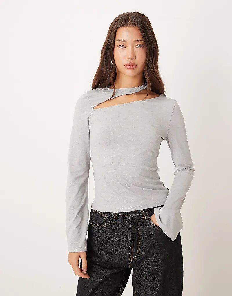 Хлопковый лонгслив с длинными рукавами и вырезами ASOS DESIGN серого меланжевого цвета
Хлопковый лонгслив с длинными рукавами и вырезами ASOS DESIGN серого меланжевого цвета