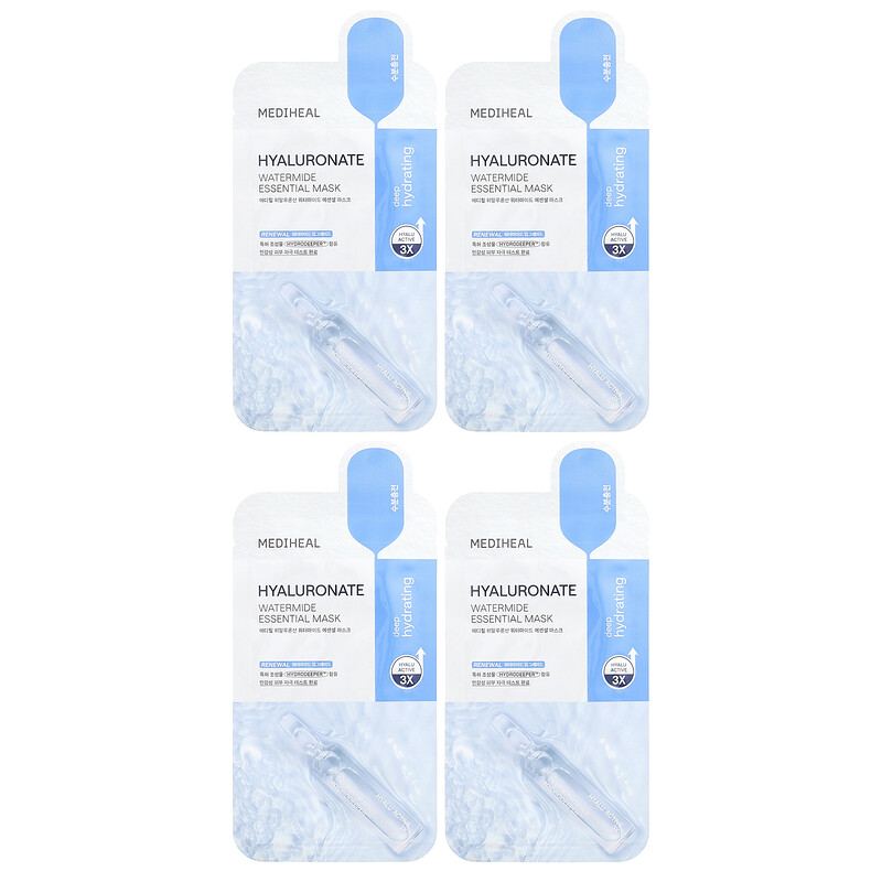 MEDIHEAL, Маска для красоты с гиалуронатом и водой, 4 шт., По 24 мл (0,81 жидк. Унции)
MEDIHEAL, Маска для красоты с гиалуронатом и водой, 4 шт., По 24 мл (0,81 жидк. Унции)