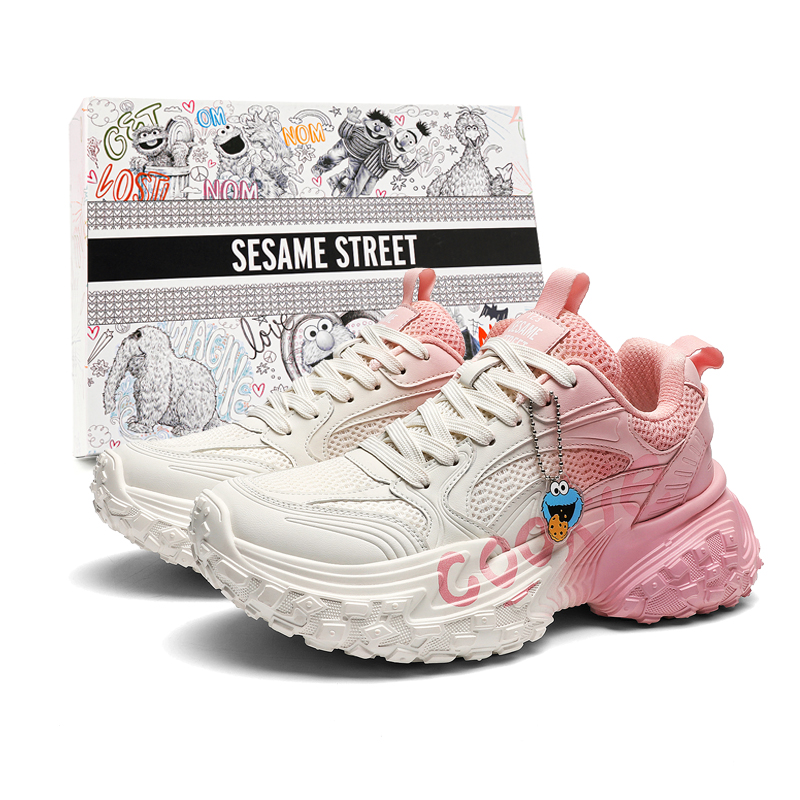 SESAME STREET Амортизирующие нескользящие дышащие легкие утепленные низкие повседневные кроссовки с эффектом увеличения роста унисекс бело-розовые, цвет White Pink
SESAME STREET Амортизирующие нескользящие дышащие легкие утепленные низкие повседневные кроссовки с эффектом увеличения роста унисекс бело-розовые, цвет White Pink