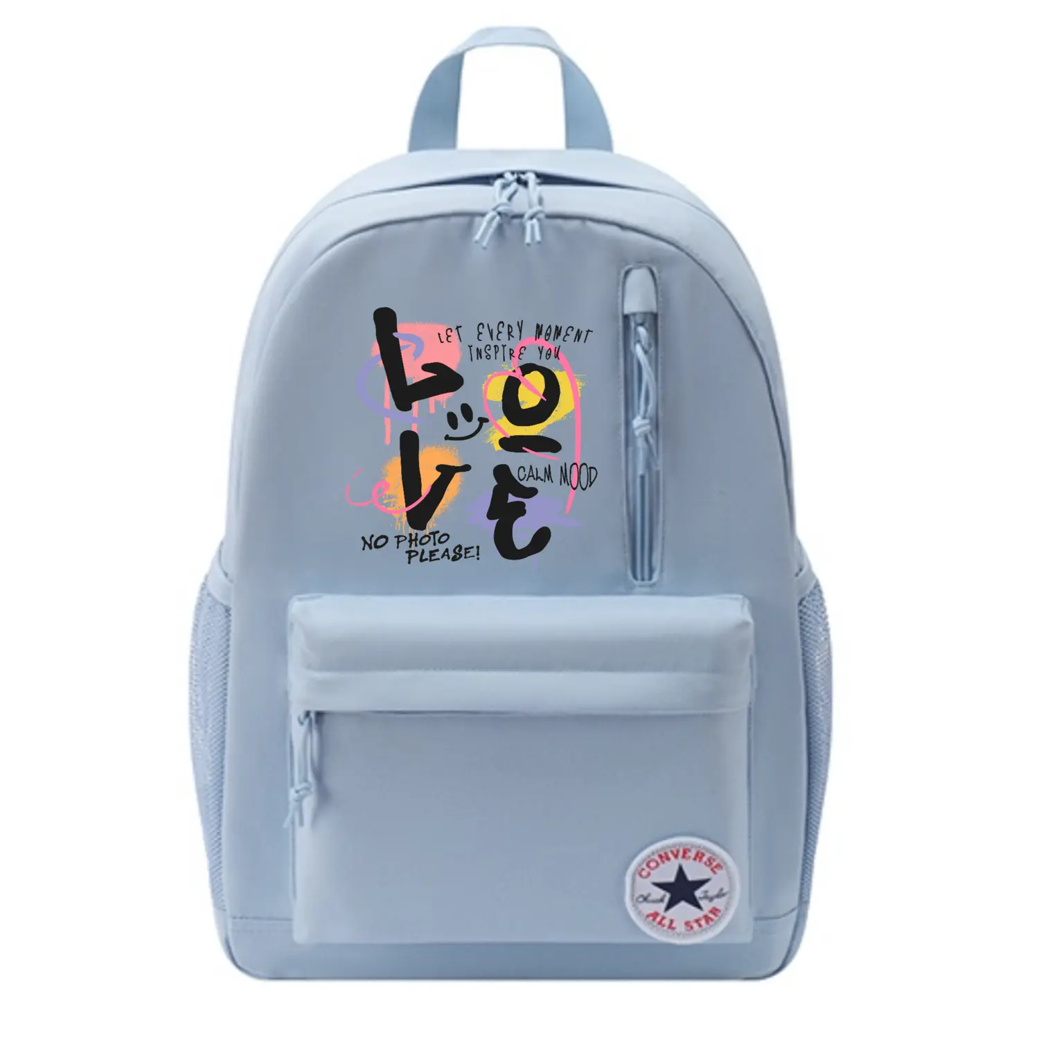 Converse Полиэстеровый рюкзак унисекс светло-дымчато-голубой, Love
Converse Полиэстеровый рюкзак унисекс светло-дымчато-голубой, Love