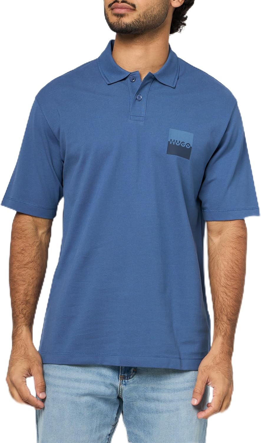 HUGO Мужская поло с раздельным логотипом, Skyline Blue, Синий, HUGO Мужская поло с раздельным логотипом, Skyline Blue
HUGO Мужская поло с раздельным логотипом, Skyline Blue, Синий, HUGO Мужская поло с раздельным логотипом, Skyline Blue
