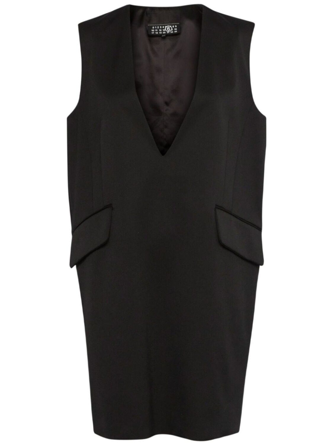 MM6 Maison Margiela платье мини с глубоким V-образным вырезом, черный
MM6 Maison Margiela платье мини с глубоким V-образным вырезом, черный