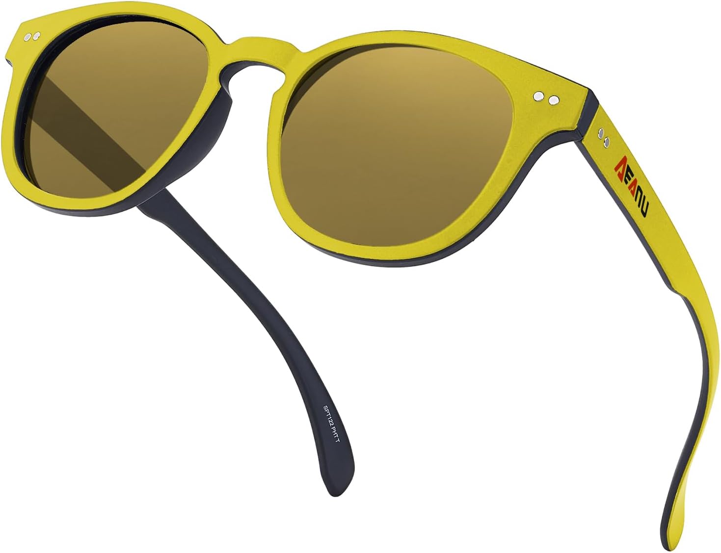 Поляризованные солнцезащитные очки для подростков – линзы UV400 с цветным зеркальным покрытием, матовая круглая оправа, для маленьких лиц – для велоспорта и активного отдыха AEANU, Yellow Frame/Yellow Lens
Поляризованные солнцезащитные очки для подростков – линзы UV400 с цветным зеркальным покрытием, матовая круглая оправа, для маленьких лиц – для велоспорта и активного отдыха AEANU, Yellow Frame/Yellow Lens