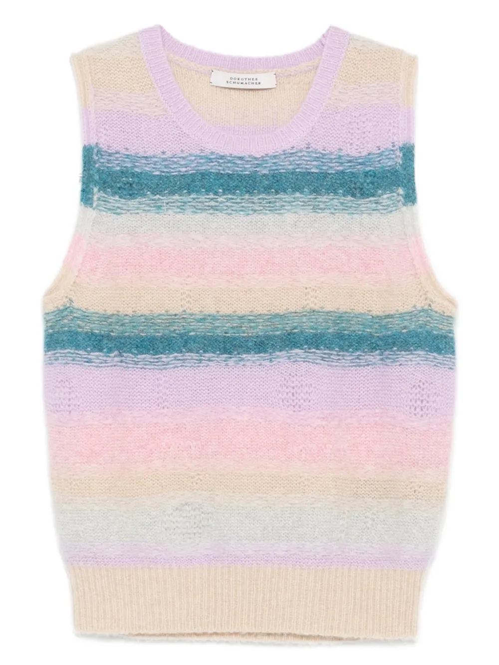 Полосатый топ без рукавов Dorothee Schumacher, фиолетовый
Полосатый топ без рукавов Dorothee Schumacher, фиолетовый