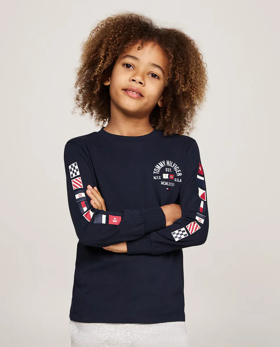 Футболка для мальчика с длинными рукавами и круглым вырезом Tommy Hilfiger, синий
Футболка для мальчика с длинными рукавами и круглым вырезом Tommy Hilfiger, синий