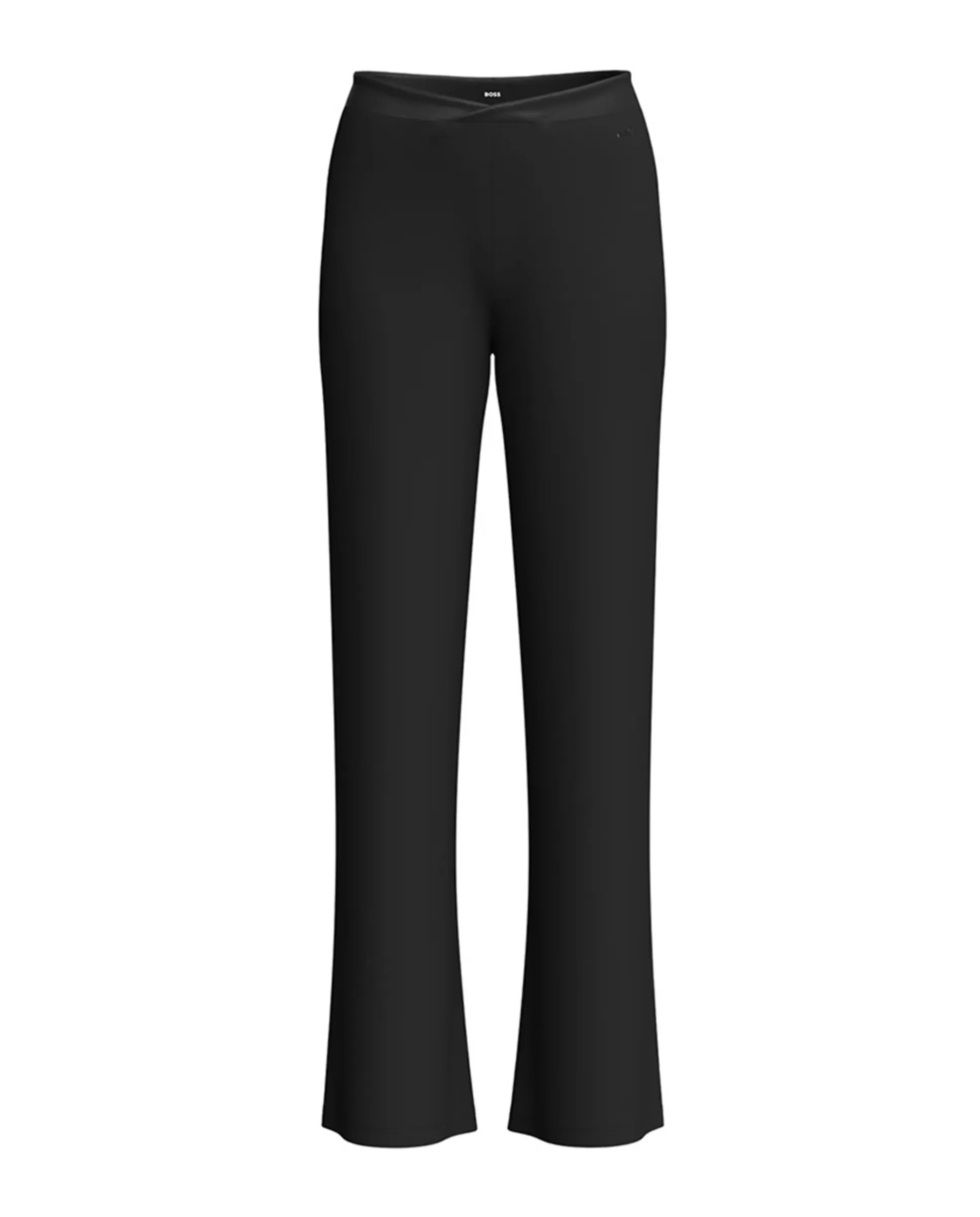 Широкие брюки с эластичным поясом черного цвета и жемчужным эффектом логотипа Boss, черный
Широкие брюки с эластичным поясом черного цвета и жемчужным эффектом логотипа Boss, черный