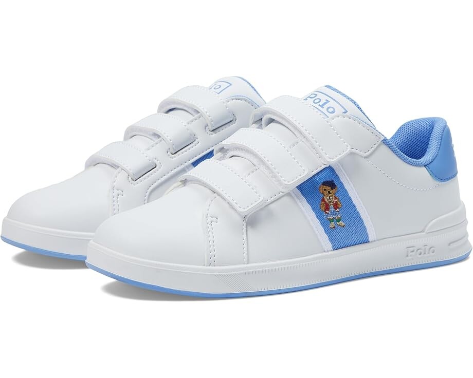 Кроссовки Polo Ralph Lauren Kids Heritage Court II Bear EZ, цвет White/Harbor Island Blue
Кроссовки Polo Ralph Lauren Kids Heritage Court II Bear EZ, цвет White/Harbor Island Blue