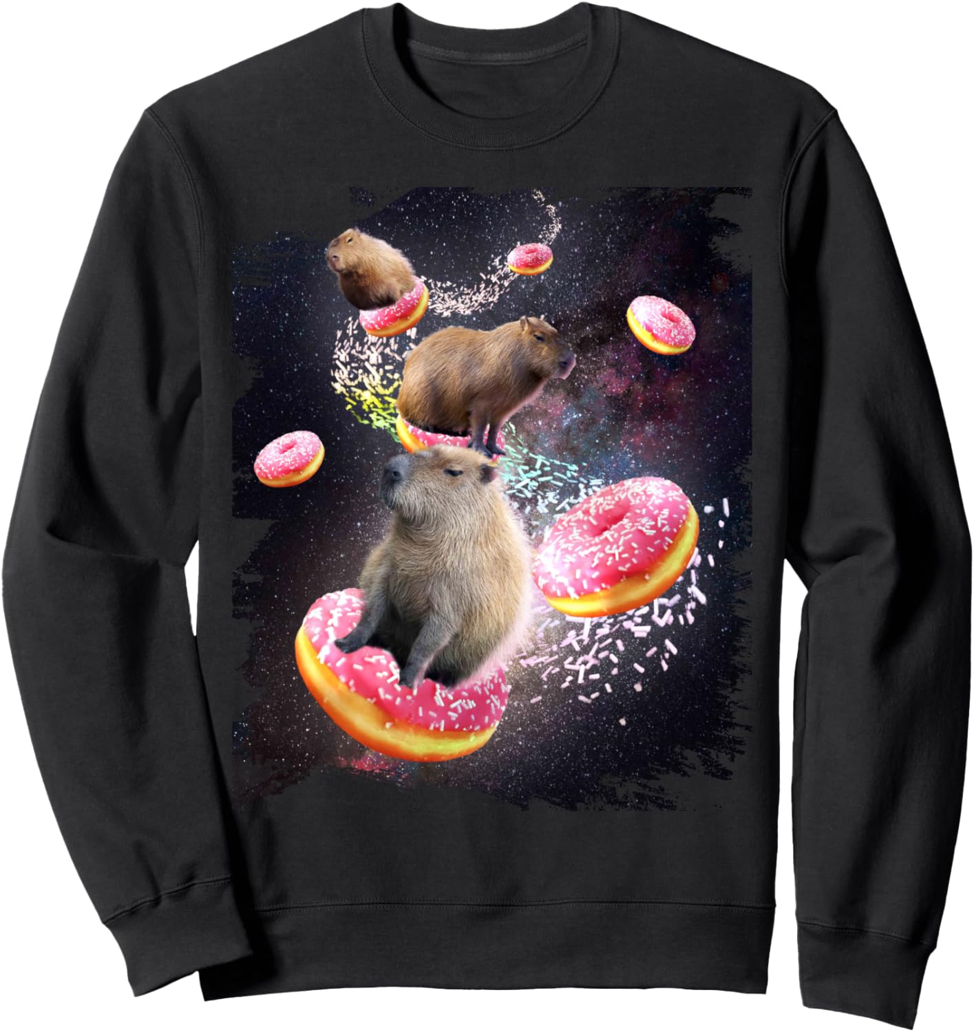 Толстовка с изображением космической капибары, едущей на пончиках, с изображением галактики и капибары, черная Random Galaxy, Черный, Толстовка с изображением космической капибары, едущей на пончиках, с изображением галактики и капибары, черная Random Gal
Толстовка с изображением космической капибары, едущей на пончиках, с изображением галактики и капибары, черная Random Galaxy, Черный, Толстовка с изображением космической капибары, едущей на пончиках, с изображением галактики и капибары, черная Random Gal