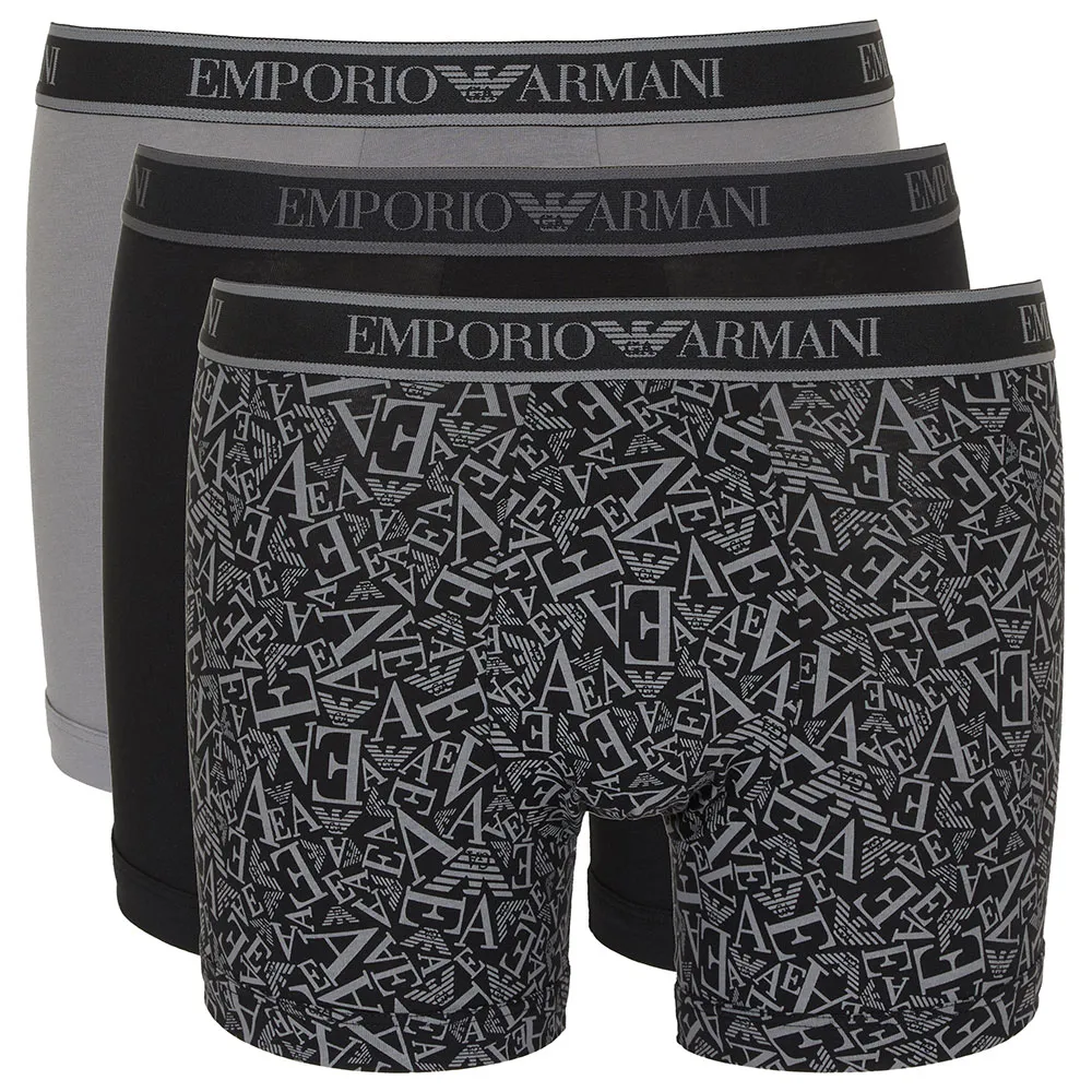 Боксеры 3 шт Emporio Armani EM000371_AF10779, черный 
Боксеры 3 шт Emporio Armani EM000371_AF10779, черный