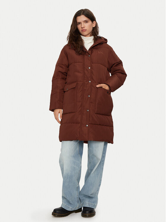 Пуховик свободного кроя Lee, коричневый
Пуховик свободного кроя Lee, коричневый