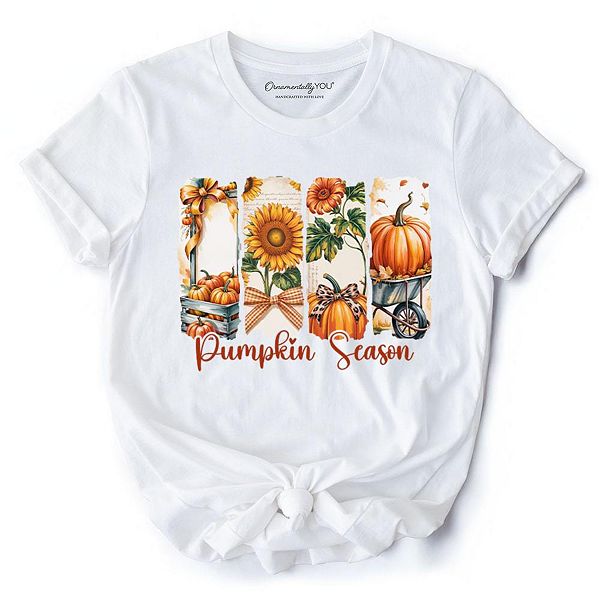 Футболка Pumpkin season с бантом в виде подсолнуха Ornamentallyyou, White
Футболка Pumpkin season с бантом в виде подсолнуха Ornamentallyyou, White