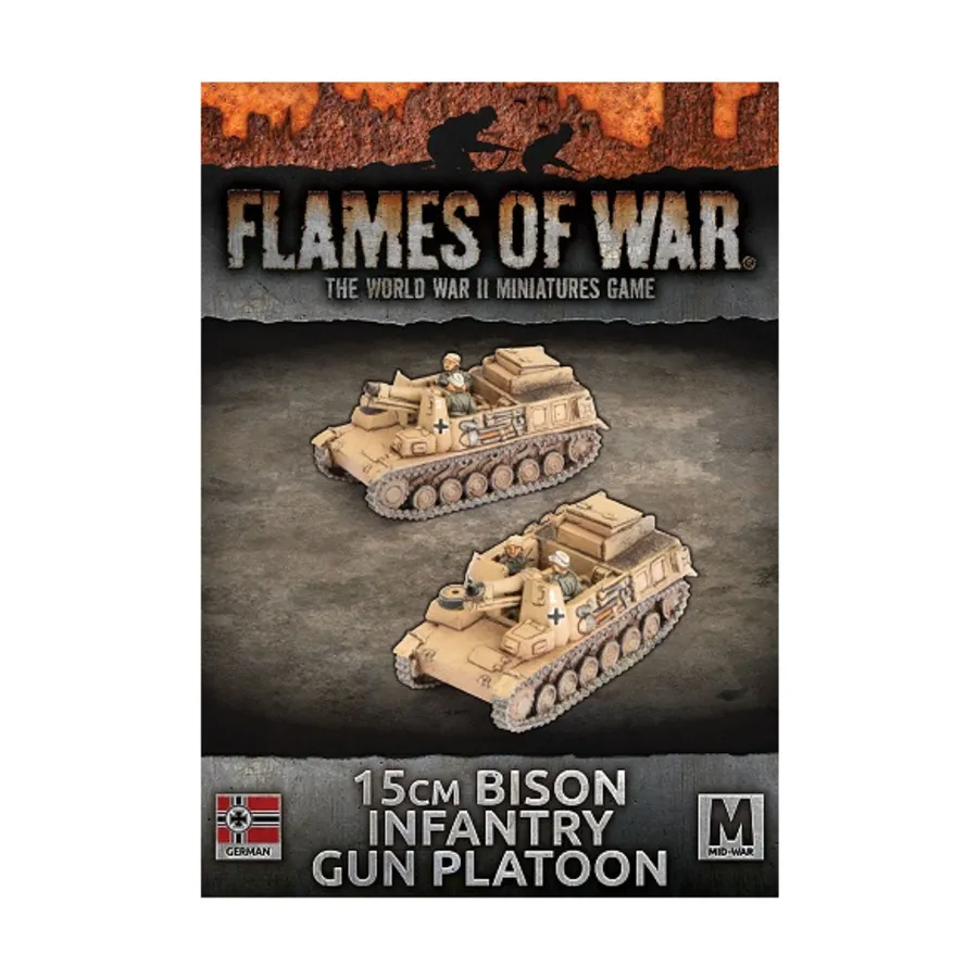 Пехотный артиллерийский взвод «Бизон», Flames of War - WWII - German - Tanks (4th Edition)
Пехотный артиллерийский взвод «Бизон», Flames of War - WWII - German - Tanks (4th Edition)