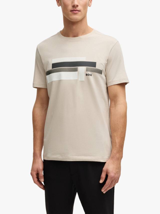 Футболка с логотипом regular fit из хлопчатобумажной смеси с коротким рукавом HUGO BOSS, цвет Open Beige
Футболка с логотипом regular fit из хлопчатобумажной смеси с коротким рукавом HUGO BOSS, цвет Open Beige