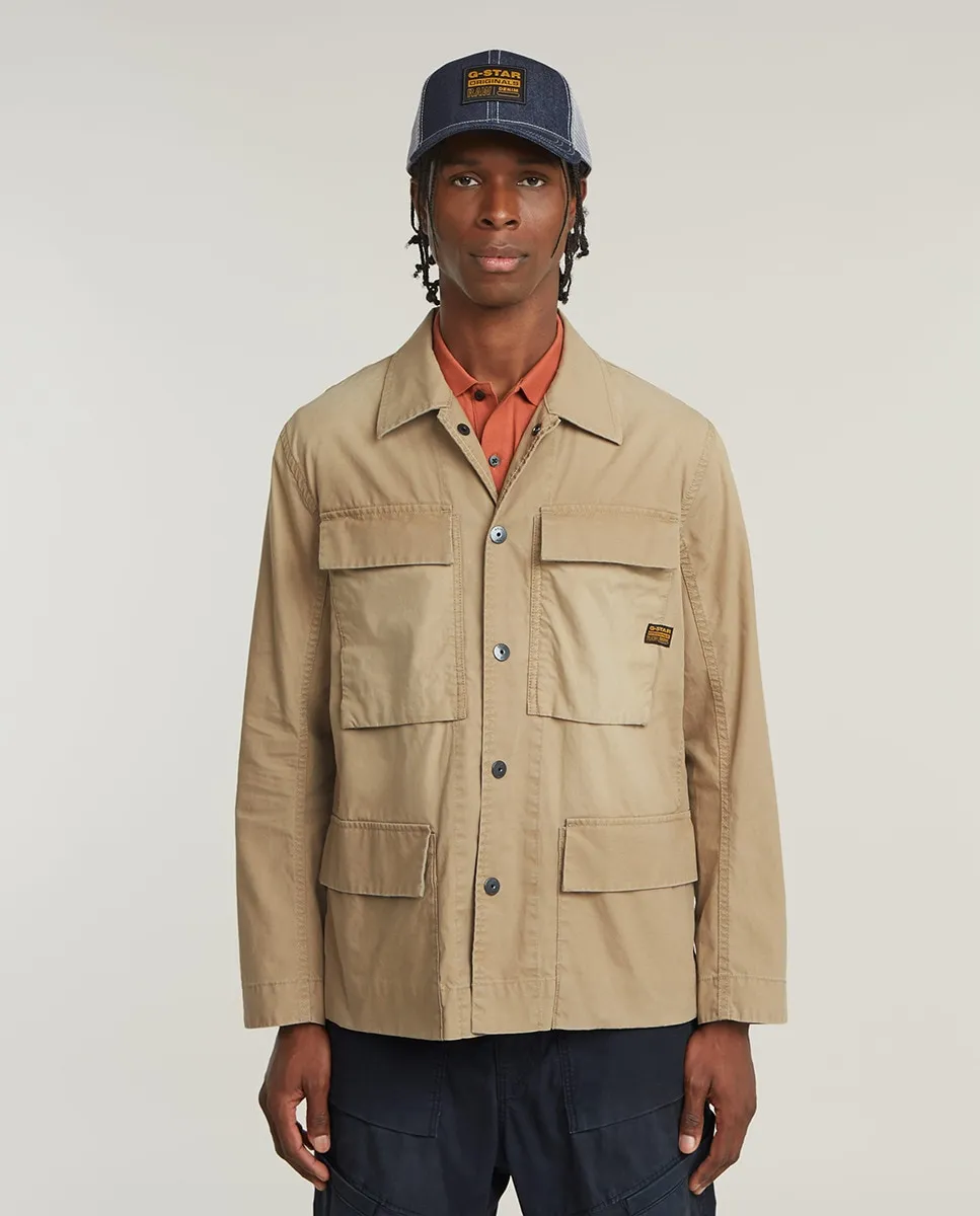 Облегающая мужская рубашка с 4 карманами и боковыми разрезами G-Star, хаки
Облегающая мужская рубашка с 4 карманами и боковыми разрезами G-Star, хаки