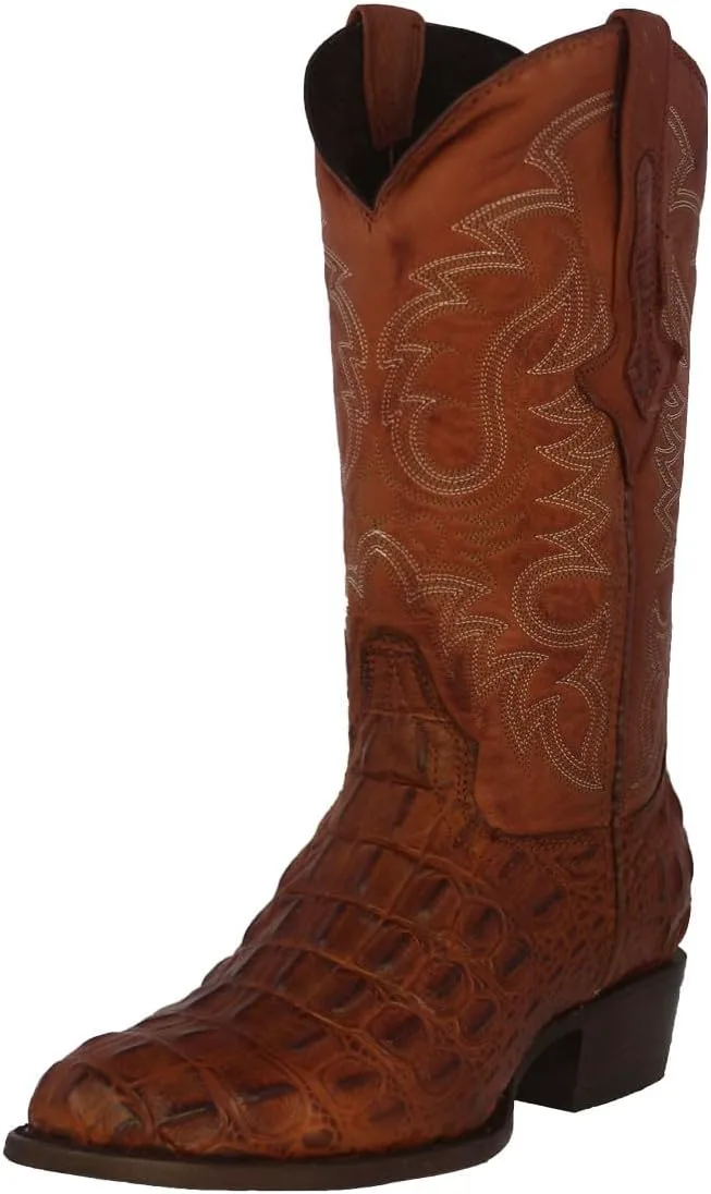 Мужские ковбойские сапоги Texas Legacy из коньячной кожи с западным стилем, с отделкой под крокодила на пятке и круглым носком
Мужские ковбойские сапоги Texas Legacy из коньячной кожи с западным стилем, с отделкой под крокодила на пятке и круглым носком