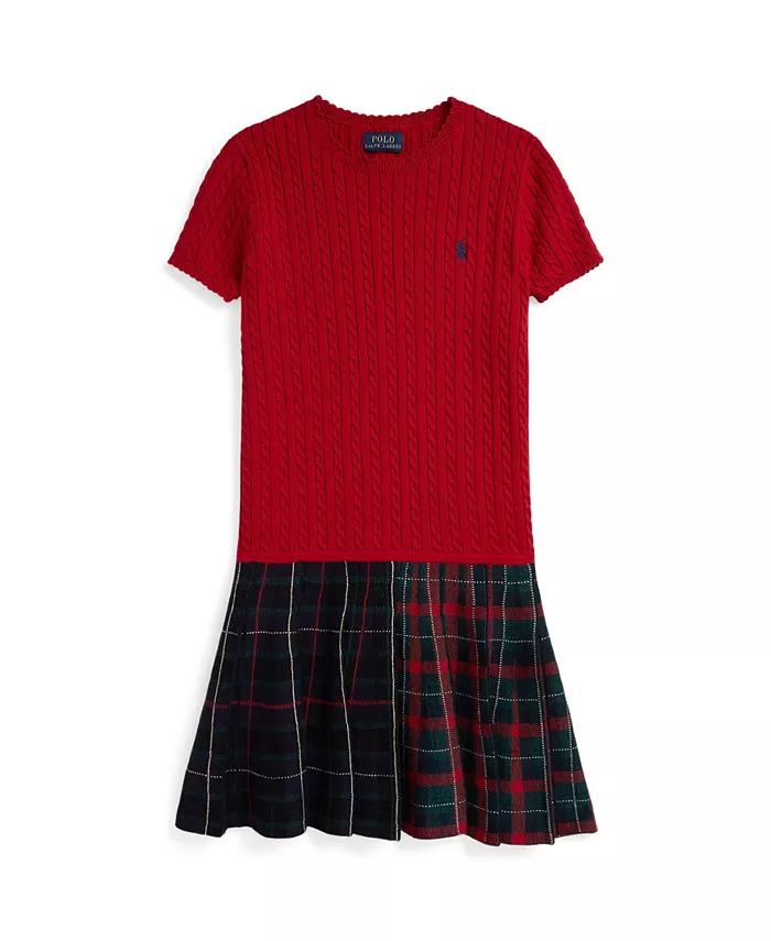 Платье для девочек 7-16 лет из хлопка в клетку Polo Ralph Lauren, красный
Платье для девочек 7-16 лет из хлопка в клетку Polo Ralph Lauren, красный