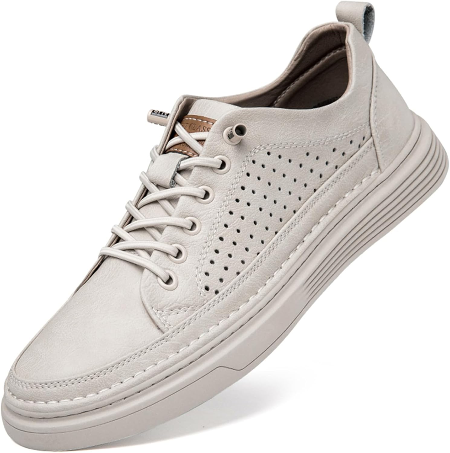 Мужские повседневные обувь, модные кожаные низкие кеды, дышащие удобные прогулочные туфли для мужчин Abborora, бежевый
Мужские повседневные обувь, модные кожаные низкие кеды, дышащие удобные прогулочные туфли для мужчин Abborora, бежевый