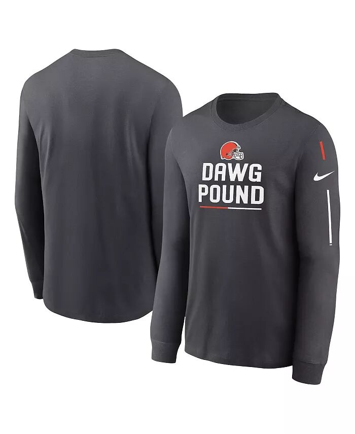 Мужская футболка с длинным рукавом и надписью Cleveland Browns Team Slogan цвета антрацит Nike
Мужская футболка с длинным рукавом и надписью Cleveland Browns Team Slogan цвета антрацит Nike