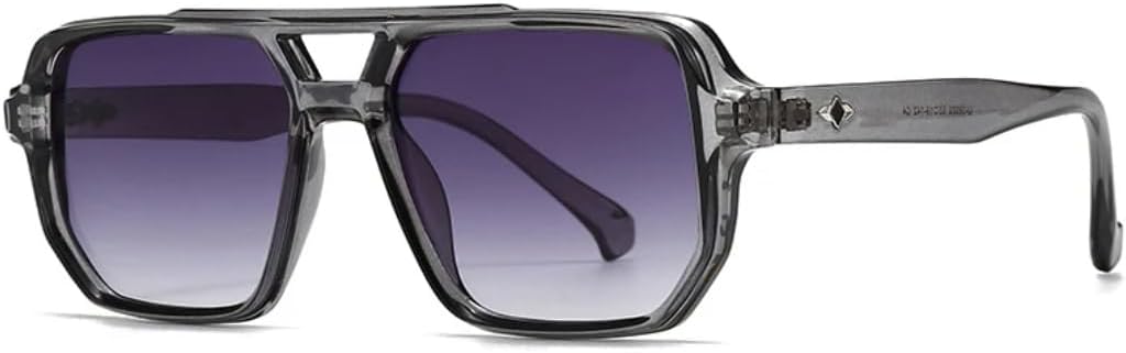 Популярные модные квадратные солнцезащитные очки для мужчин, градиентные очки с защитой от УФ-излучения UV400, винтажные очки с заклепками, модные женские очки UATXTAU, Grey Grey Gradient
Популярные модные квадратные солнцезащитные очки для мужчин, градиентные очки с защитой от УФ-излучения UV400, винтажные очки с заклепками, модные женские очки UATXTAU, Grey Grey Gradient