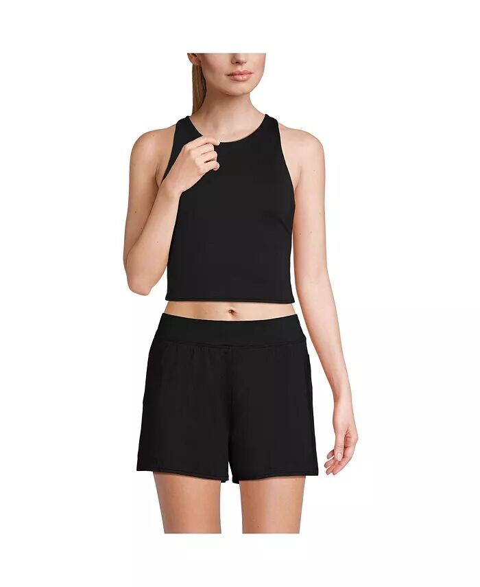 Женский купальник Midkini, устойчивый к хлору, с высоким воротником и борцовской спиной Lands' End, черный
Женский купальник Midkini, устойчивый к хлору, с высоким воротником и борцовской спиной Lands' End, черный