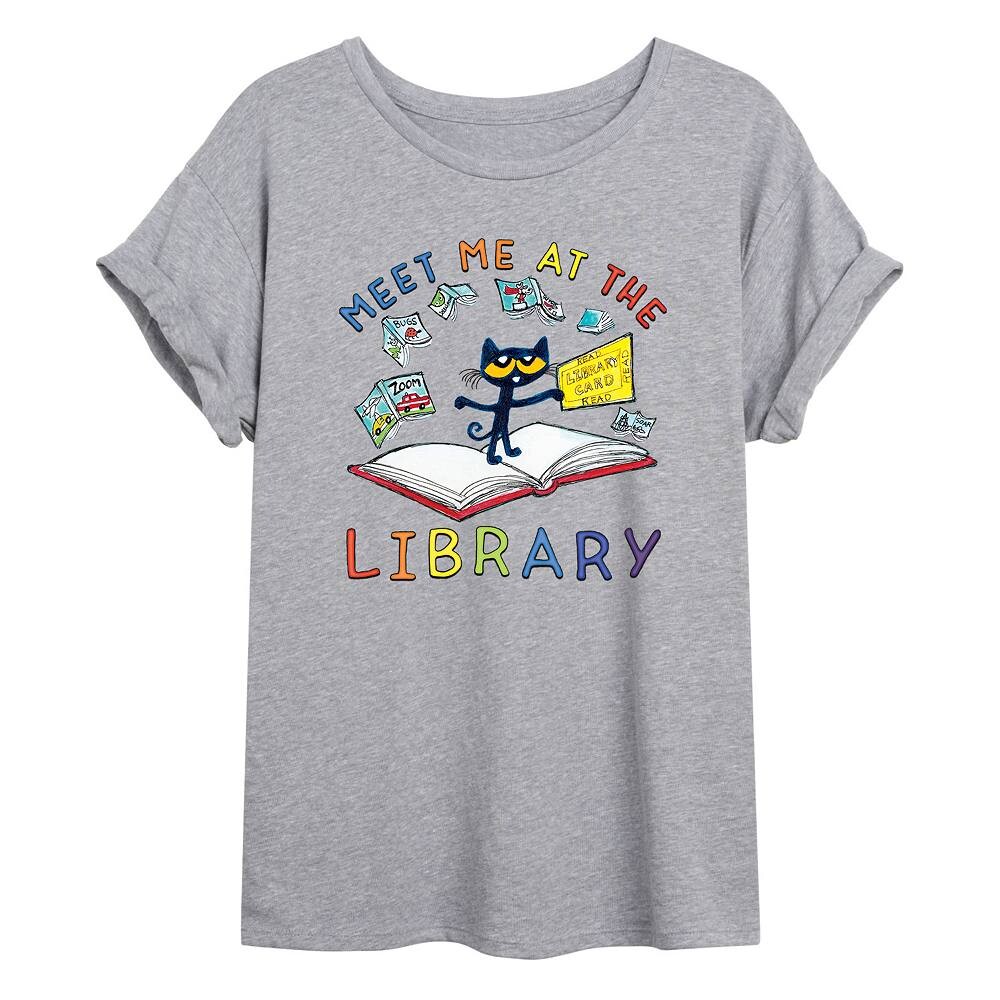 Большая футболка с рисунком кота Пита для юниоров «Встретимся в библиотеке» Licensed Character, серый
Большая футболка с рисунком кота Пита для юниоров «Встретимся в библиотеке» Licensed Character, серый