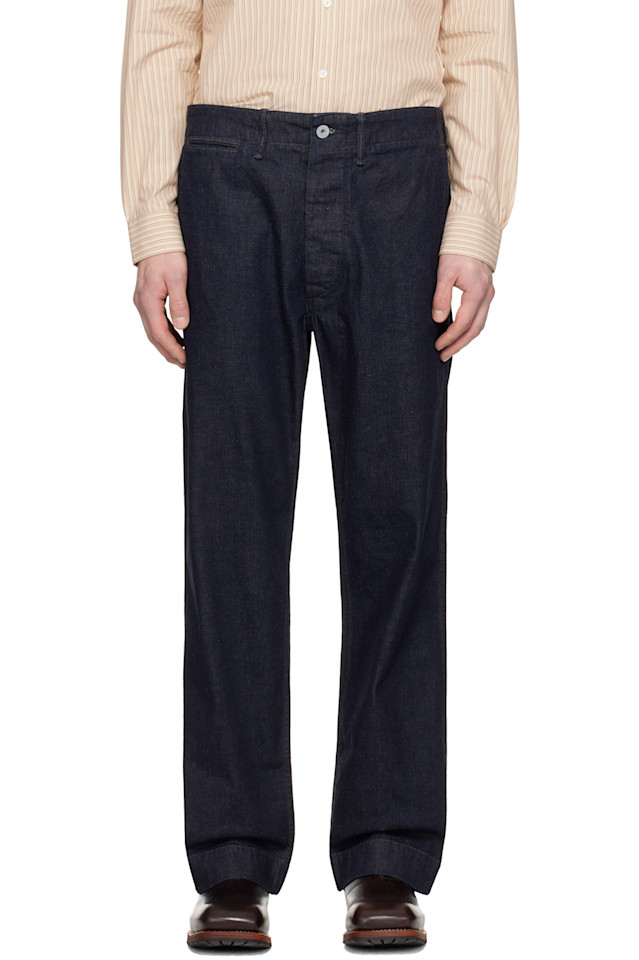 Rrl Темно-Синие джинсовые полевые брюки цвета индиго
Rrl Темно-Синие джинсовые полевые брюки цвета индиго