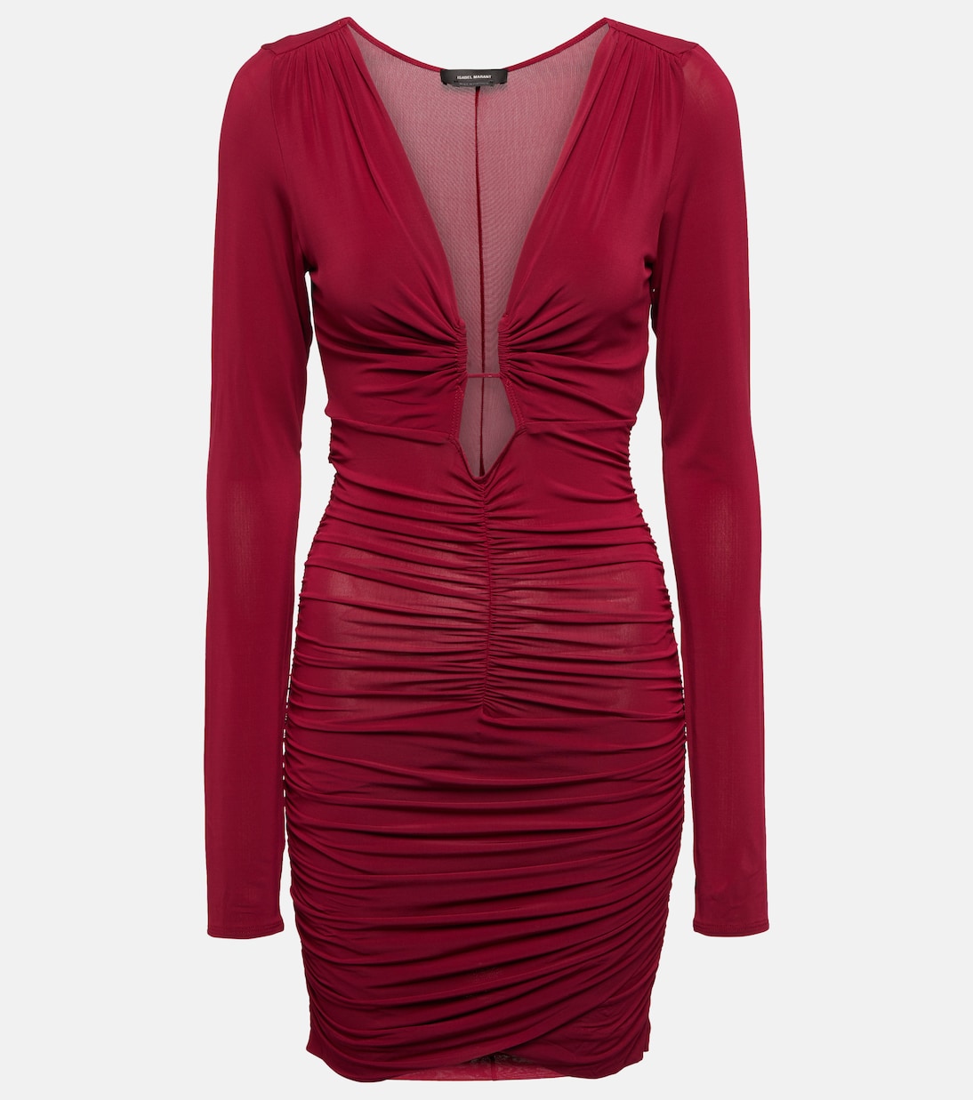 Мини-платье Jordanaga с вырезом и сборками Isabel Marant, Raspberry 
Мини-платье Jordanaga с вырезом и сборками Isabel Marant, Raspberry