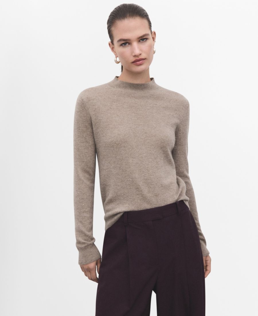 Женский вязаный свитер с люрексом MANGO, Light, Pastel Gray
Женский вязаный свитер с люрексом MANGO, Light, Pastel Gray