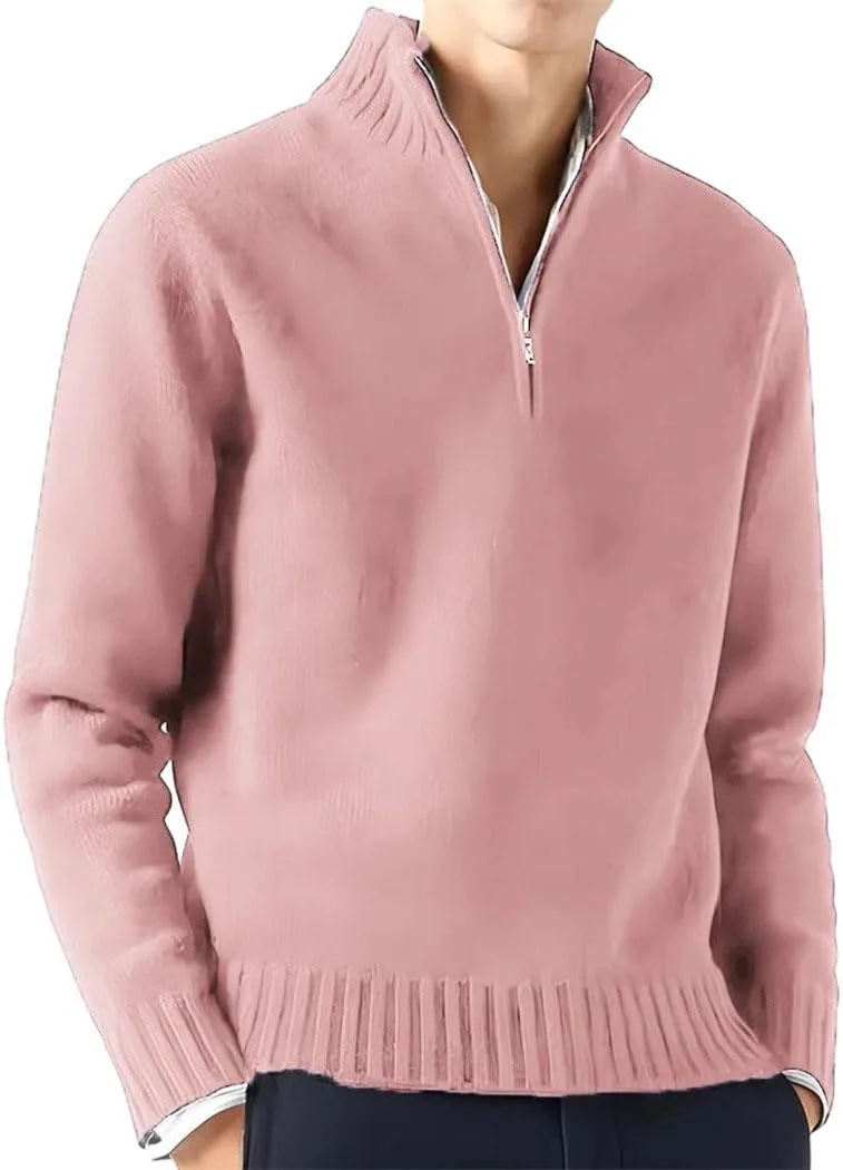 Мужской вязаный пуловер с четвертью молнии, Casual Warmth, Business Sweater
Мужской вязаный пуловер с четвертью молнии, Casual Warmth, Business Sweater