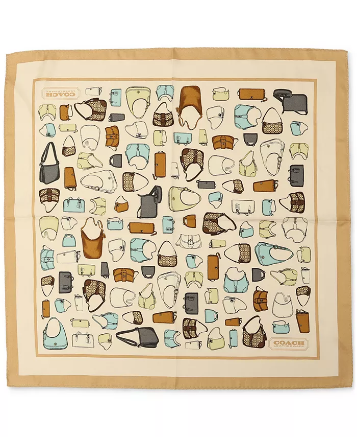 Оригинальный бандана-шарф из шелка с принтом Originals COACH, белый
Оригинальный бандана-шарф из шелка с принтом Originals COACH, белый