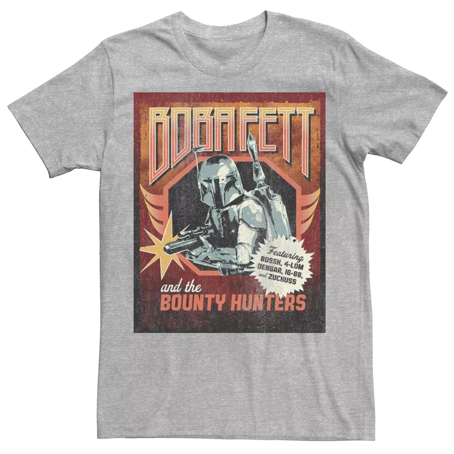 Мужская футболка с плакатом «Боба Фетт и охотники за головами» Star Wars
Мужская футболка с плакатом «Боба Фетт и охотники за головами» Star Wars
