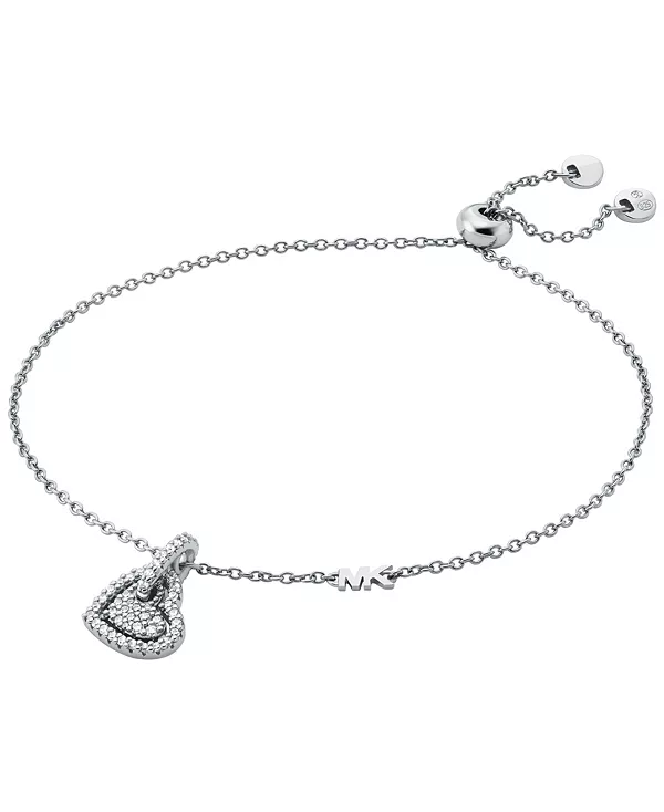 Браслет с подвеской в виде сердца из стерлингового серебра с паве Michael Kors, silver
Браслет с подвеской в виде сердца из стерлингового серебра с паве Michael Kors, silver