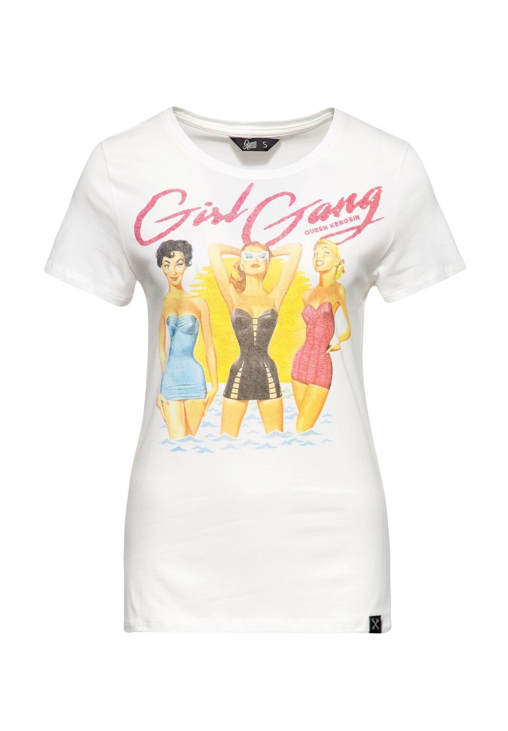 Футболка с мотивом в стиле пин-ап Summer Girl Gang Queen Kerosin, кремовый, Бежевый, Футболка с мотивом в стиле пин-ап Summer Girl Gang Queen Kerosin, кремовый
Футболка с мотивом в стиле пин-ап Summer Girl Gang Queen Kerosin, кремовый, Бежевый, Футболка с мотивом в стиле пин-ап Summer Girl Gang Queen Kerosin, кремовый