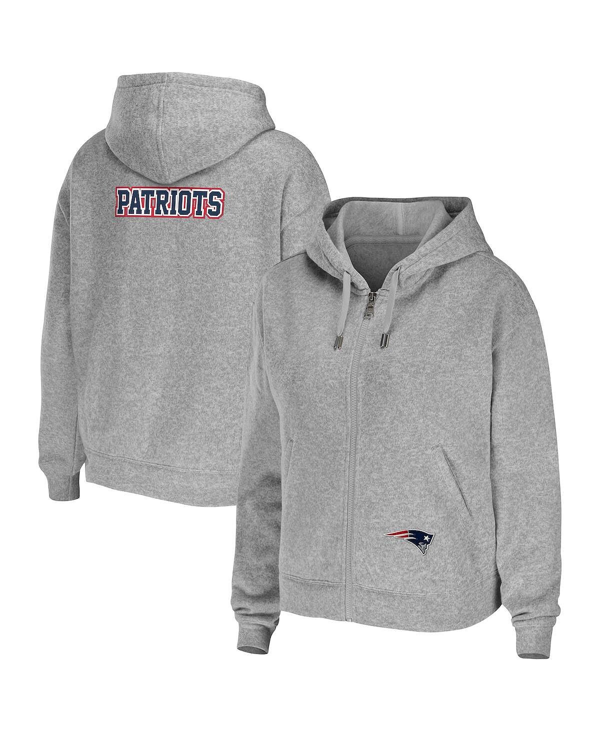 Женская толстовка с молнией во всю длину серого цвета New England Patriots Team WEAR by Erin Andrews, Серый, Женская толстовка с молнией во всю длину серого цвета New England Patriots Team WEAR by Erin Andrews 
Женская толстовка с молнией во всю длину серого цвета New England Patriots Team WEAR by Erin Andrews, Серый, Женская толстовка с молнией во всю длину серого цвета New England Patriots Team WEAR by Erin Andrews