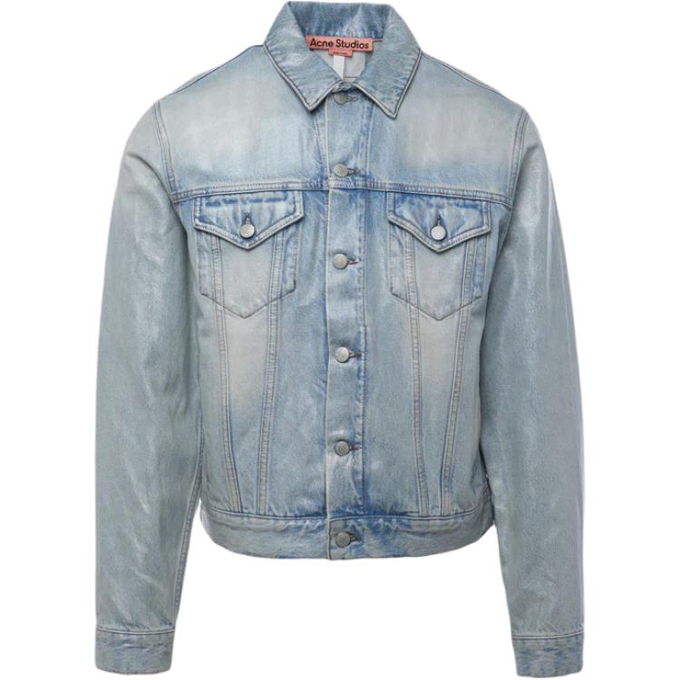 Приталенная джинсовая куртка с воротником и пуговицами Acne Studios, синий
Приталенная джинсовая куртка с воротником и пуговицами Acne Studios, синий
