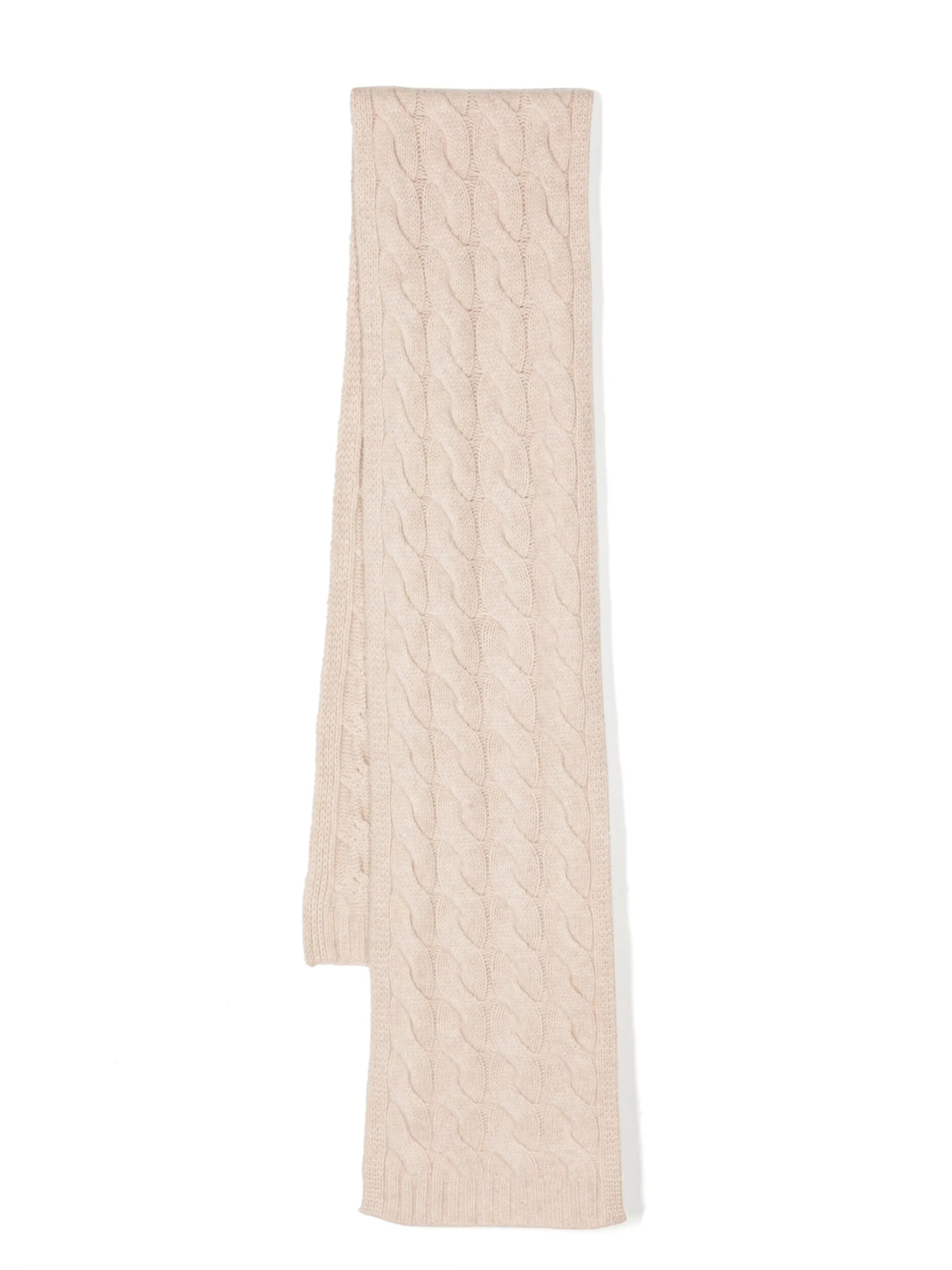 Кашемировый шарф крупной вязки N.Peal, бежевый
Кашемировый шарф крупной вязки N.Peal, бежевый