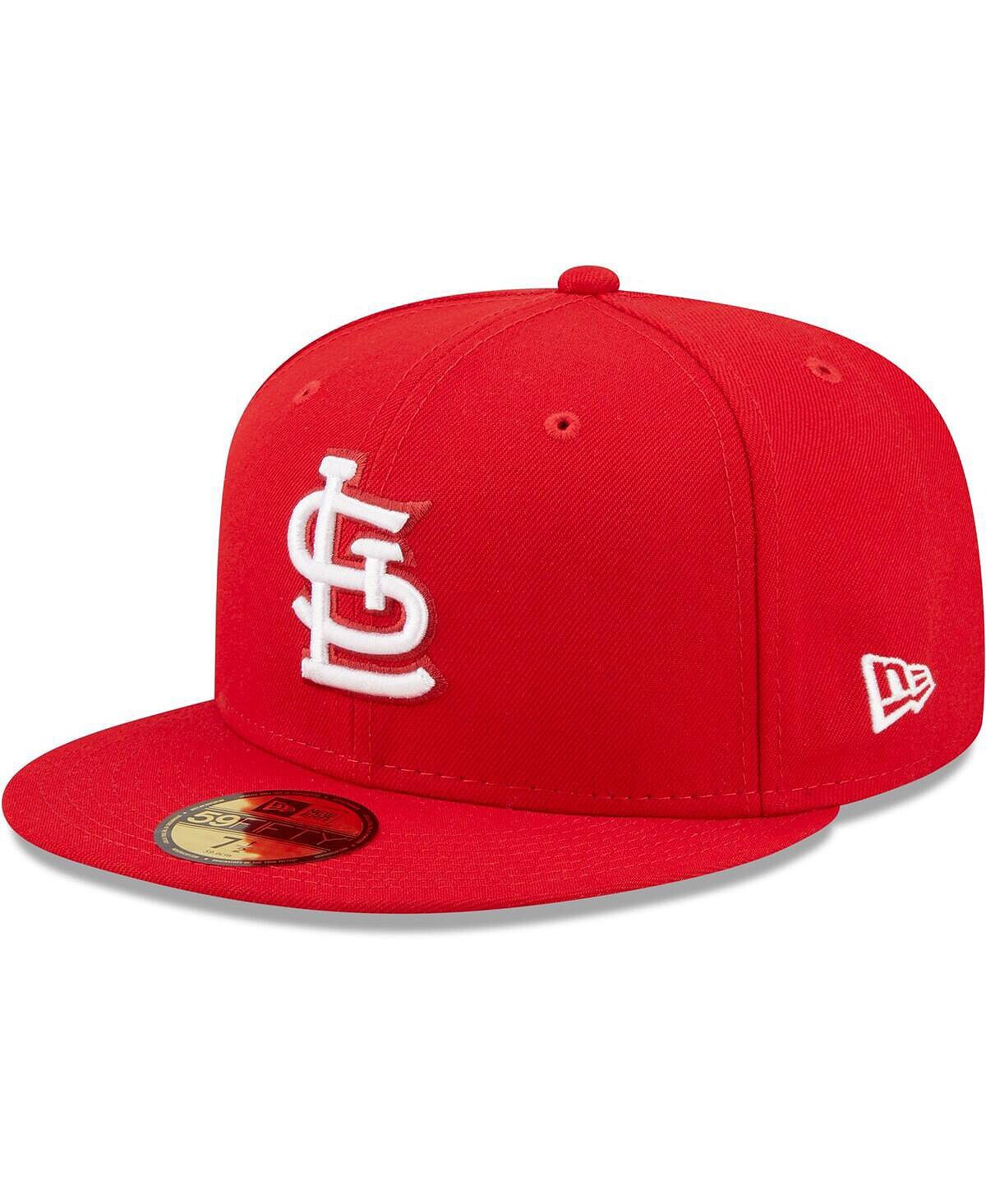 Мужская красная шляпа с логотипом St. Louis Cardinals белая 59FIFTY приталенная шляпа New Era
Мужская красная шляпа с логотипом St. Louis Cardinals белая 59FIFTY приталенная шляпа New Era