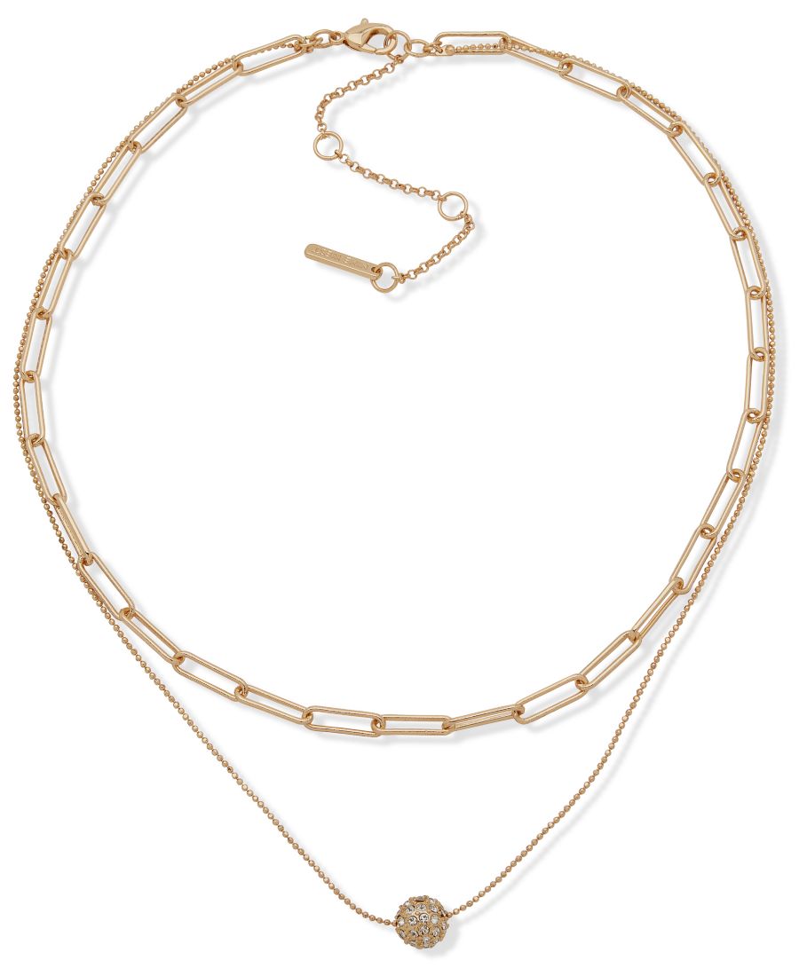 Колье из двух рядов камней золотистого цвета со стеклянными вставками Nine West, Gold
Колье из двух рядов камней золотистого цвета со стеклянными вставками Nine West, Gold