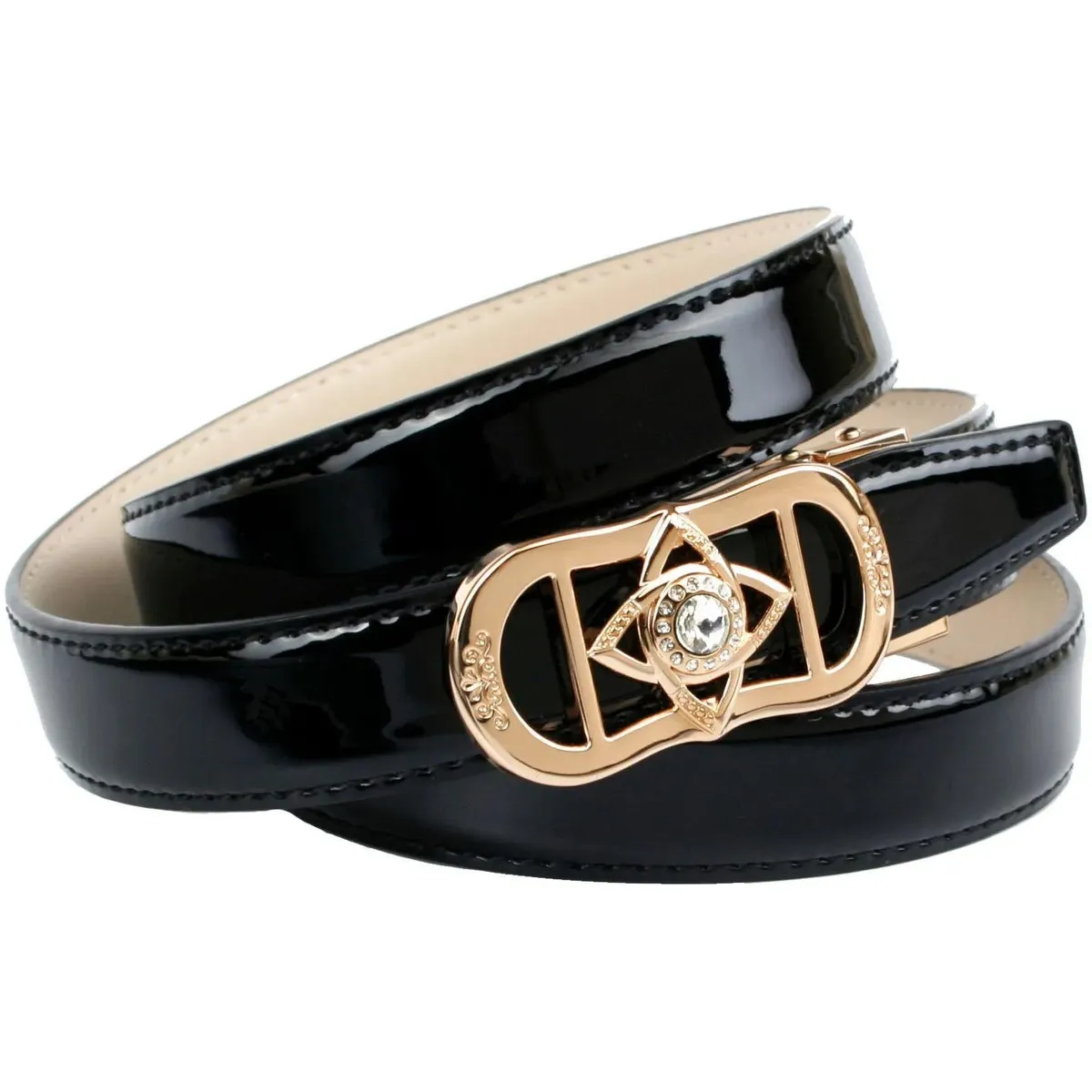 Кожаный ремень Anthoni Crown, с эксклюзивной пряжкой, лакированная кожа, черный
Кожаный ремень Anthoni Crown, с эксклюзивной пряжкой, лакированная кожа, черный