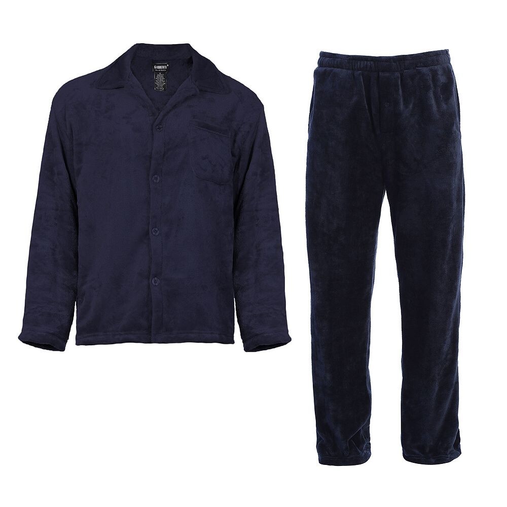 Мужской супермягкий плюшевый пижамный комплект Gioberti из 2 предметов, темно-синий 
Мужской супермягкий плюшевый пижамный комплект Gioberti из 2 предметов, темно-синий