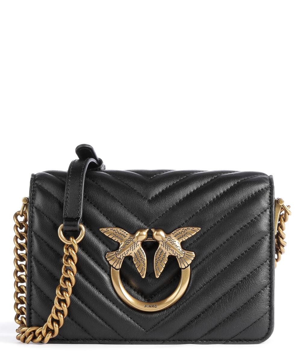 Сумка через плечо Love Click Mini из овчины Pinko, черный
Сумка через плечо Love Click Mini из овчины Pinko, черный
