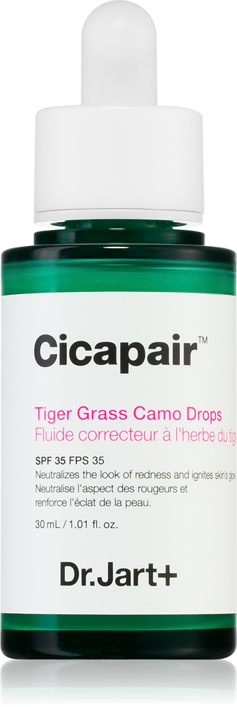 Капли Cicapair Tiger Grass Camo Spf 35 с легкой текстурой и оттенком Dr. Jart+, 30 мл
Капли Cicapair Tiger Grass Camo Spf 35 с легкой текстурой и оттенком Dr. Jart+, 30 мл