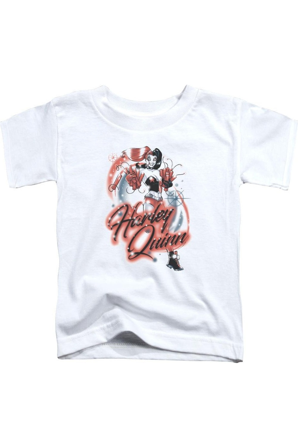 Футболка с аэрографией Batman и Harley для детей с коротким рукавом Gildan, белый
Футболка с аэрографией Batman и Harley для детей с коротким рукавом Gildan, белый