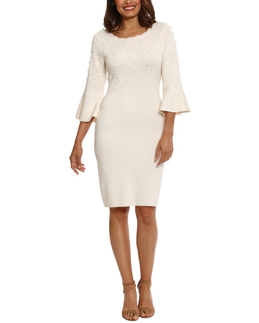 Мини-платье London Times с рукавами 3/4, слоновая кость
Мини-платье London Times с рукавами 3/4, слоновая кость