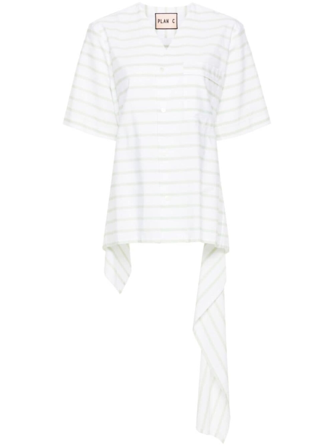 Plan C поплиновая рубашка в полоску, зеленый
Plan C поплиновая рубашка в полоску, зеленый