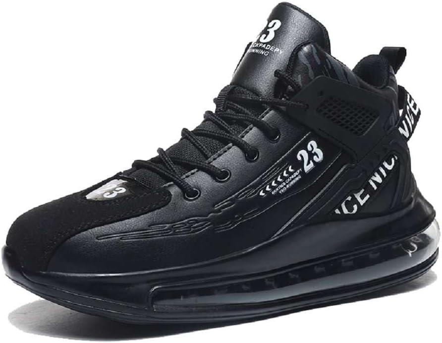 Мужские модные кроссовки WILTENA с высоким верхом и воздушной подушкой, для баскетбола, тенниса, бега и повседневной ходьбы, черный
Мужские модные кроссовки WILTENA с высоким верхом и воздушной подушкой, для баскетбола, тенниса, бега и повседневной ходьбы, черный