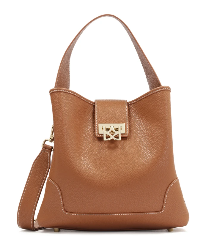 Сумочка с ручкой и ремнем через плечо. Kazar, коричневый
Сумочка с ручкой и ремнем через плечо. Kazar, коричневый